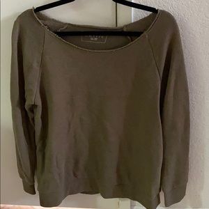 Hollie oversized off shoulder crewneck